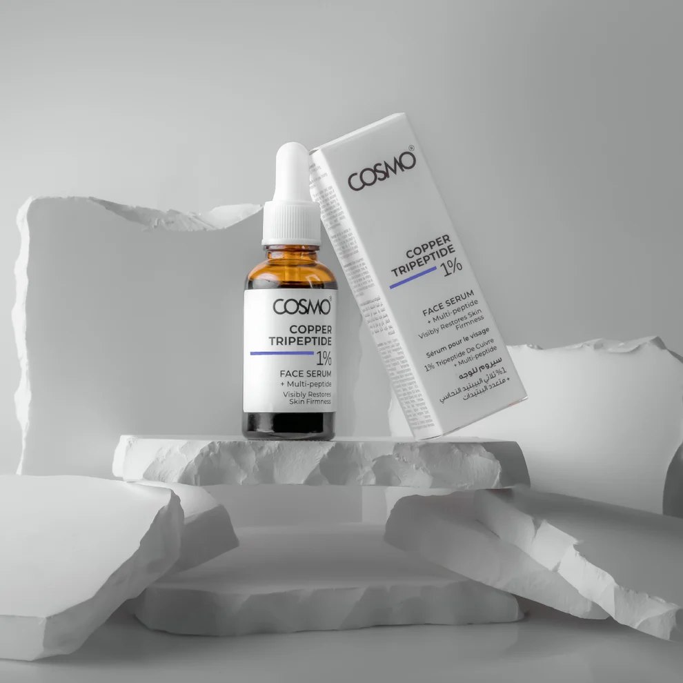 1% Copper Tripeptide + Multi-peptide Face Serumسيروم للوجه يحتوي على 1% من ثلاثي الببتيد النحاسي + متعدد الببتيدات