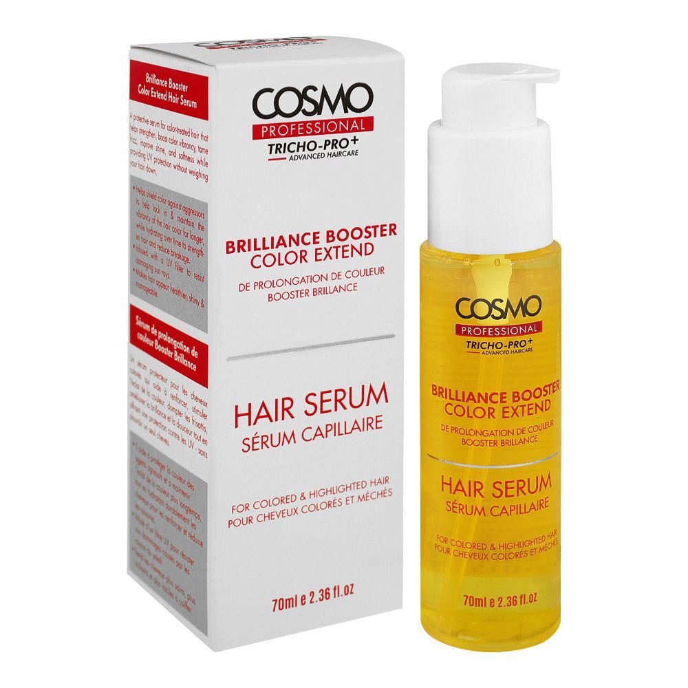 Cosmo Professional Tricho-Pro+ Brilliance Booster Color Extend Hair Serum, 70ml كوزمو سيروم الشعر البروفشنال