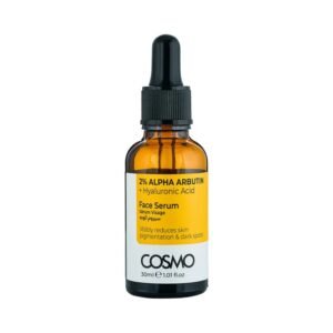 COSMO Alpha Arbutin 2% + Hyaluronic Acid Face Serum 30ml كوزمو سيروم مرطب ومكافح لتصبغات البشرة