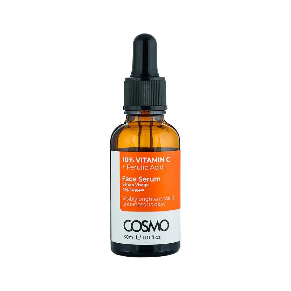COSMO Vitamin C 10% + Ferulic Acid Face Serum 30ml كوزمو سيروم الفيتامين سي المُفتح للبشرة