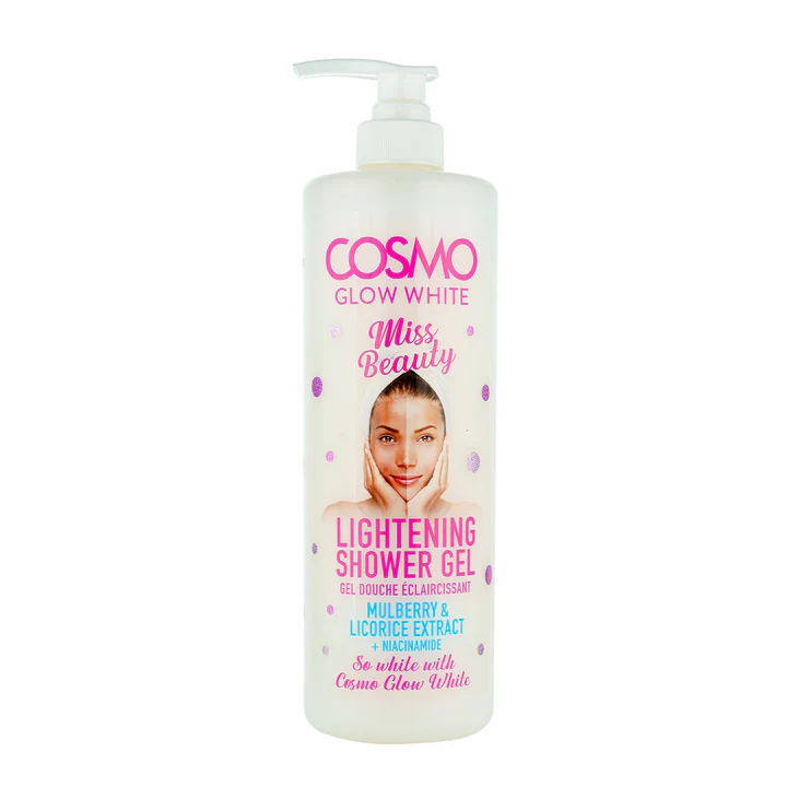 Cosmo Glow White Lightening Shower Gel 1000Mlجل الاستحمام كوزمو جلو وايت لتفتيح البشرة